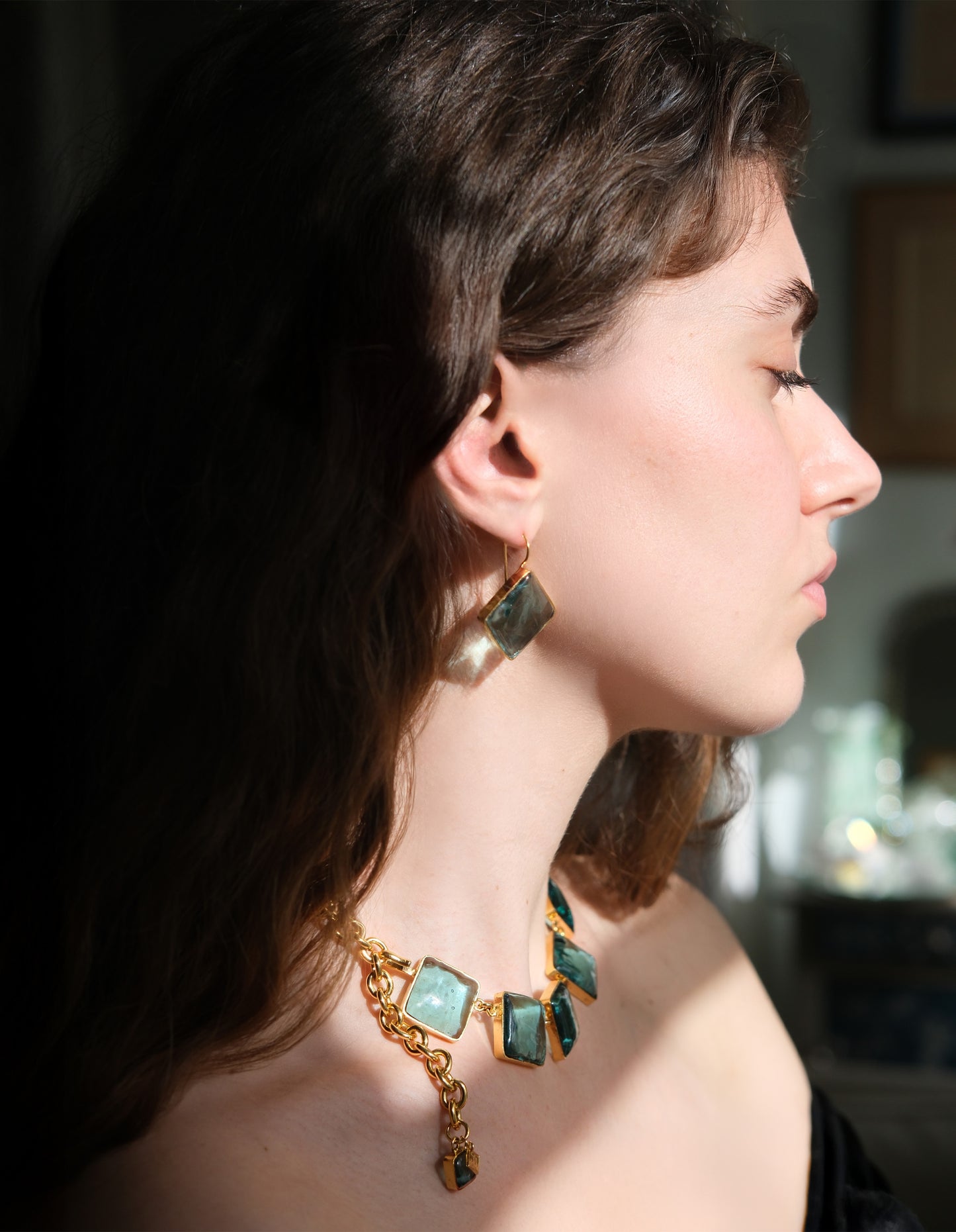 COLLIER PAVÉ & CHAîNE