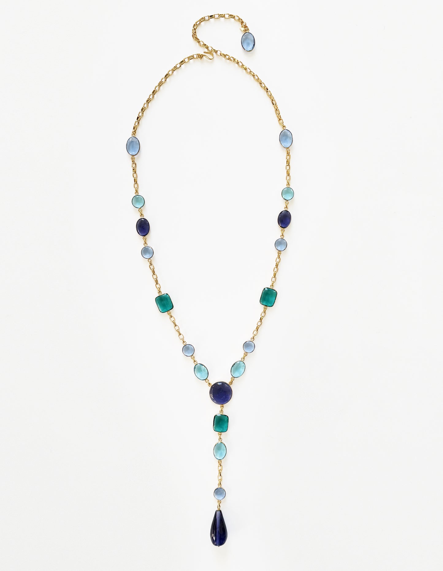 HALSKETTE KRAWATTE ROCAILLES & KETTE