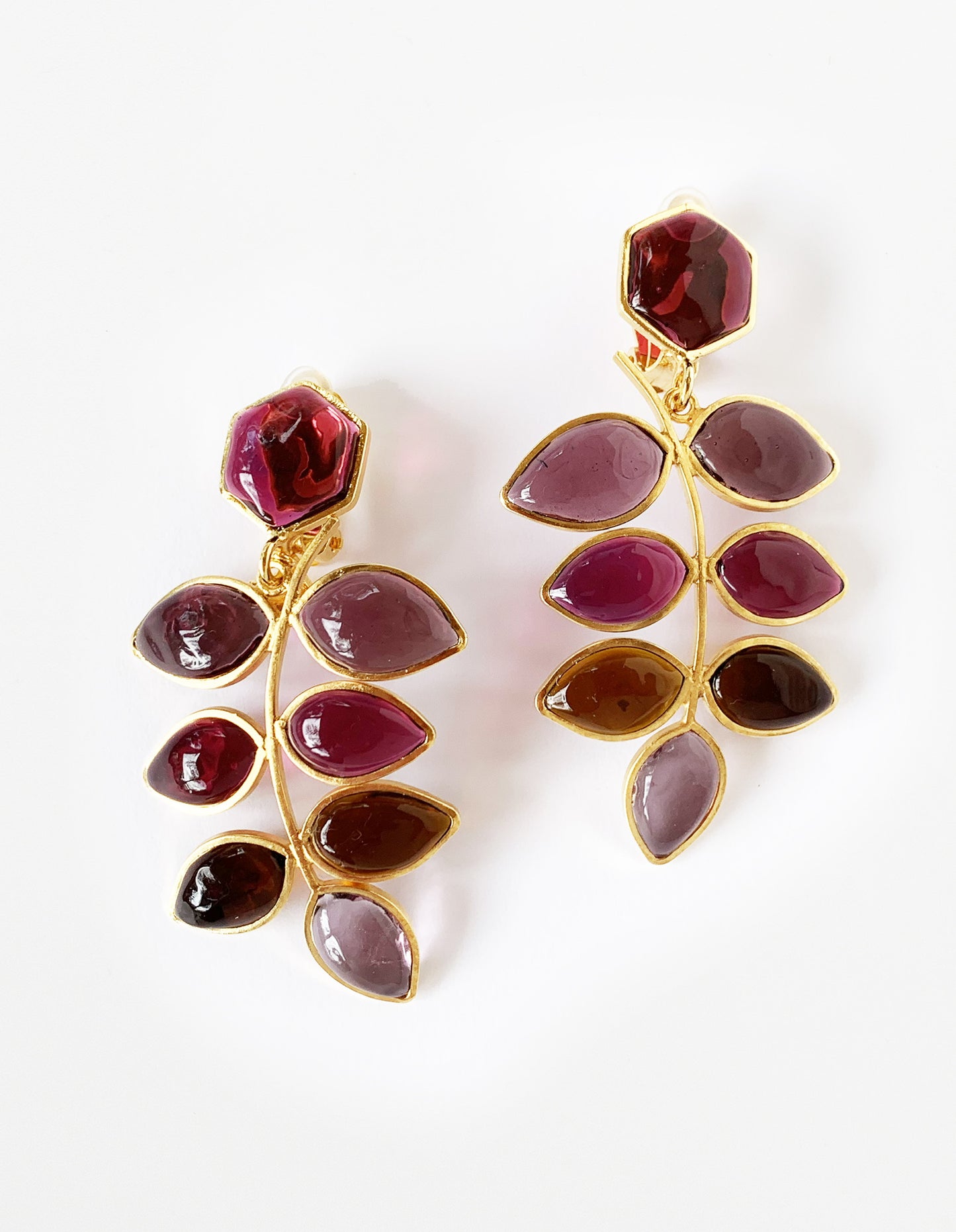 BOUCLES D'OREILLES FEUILLE