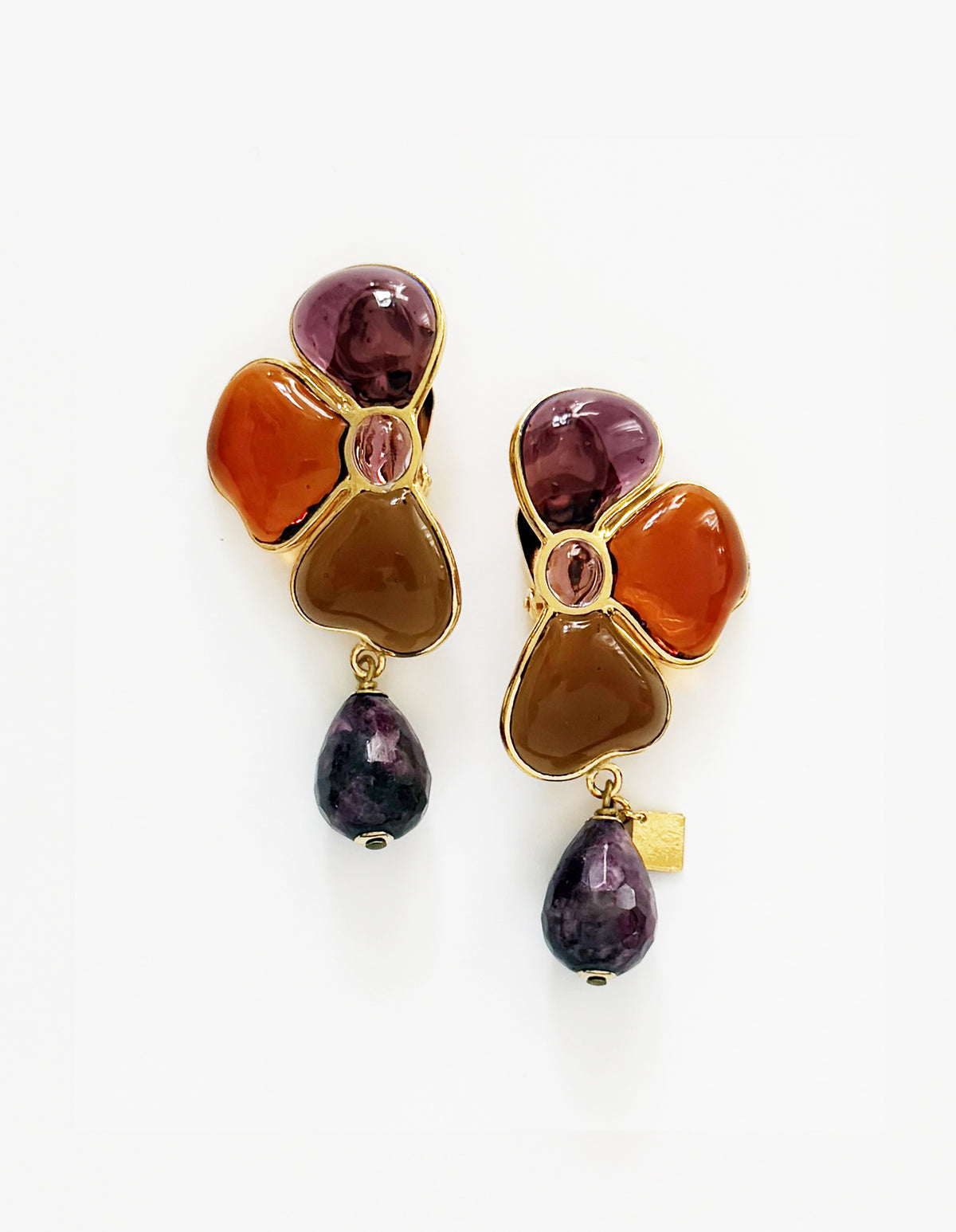 BOUCLES D'OREILLES FLEURS