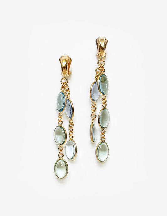 BOUCLES D'OREILLES MINIS ROCAILLES CASCADE