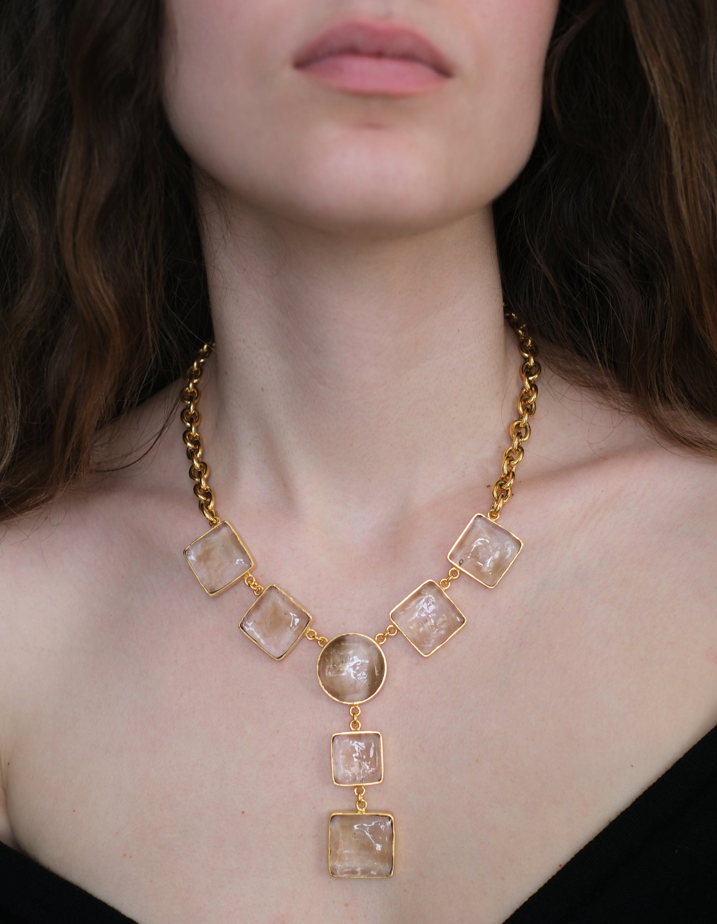 COLLIER PAVÉ CRAVATE