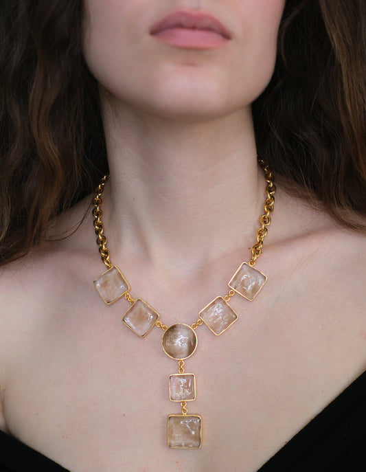 PAVÉ TIE NECKLACE