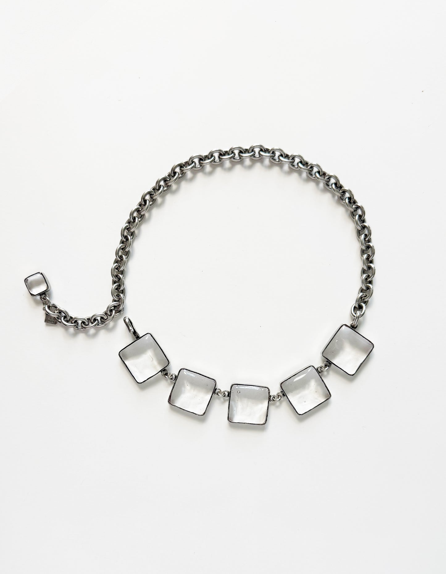 COLLIER PAVÉ & CHAîNE