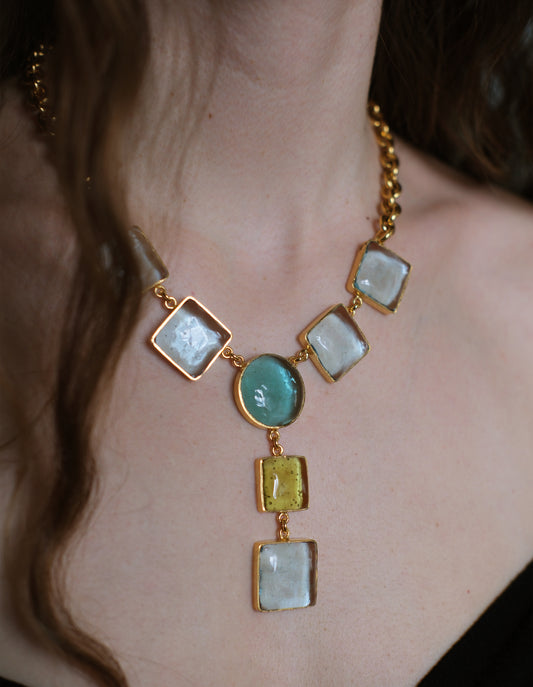PAVE TEARDROP NECKLACE