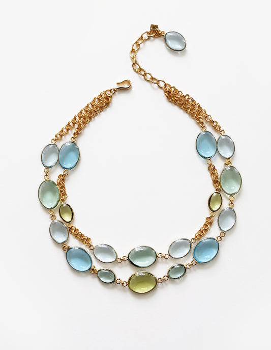 COLLIER ROCAILLES & CHAÎNE