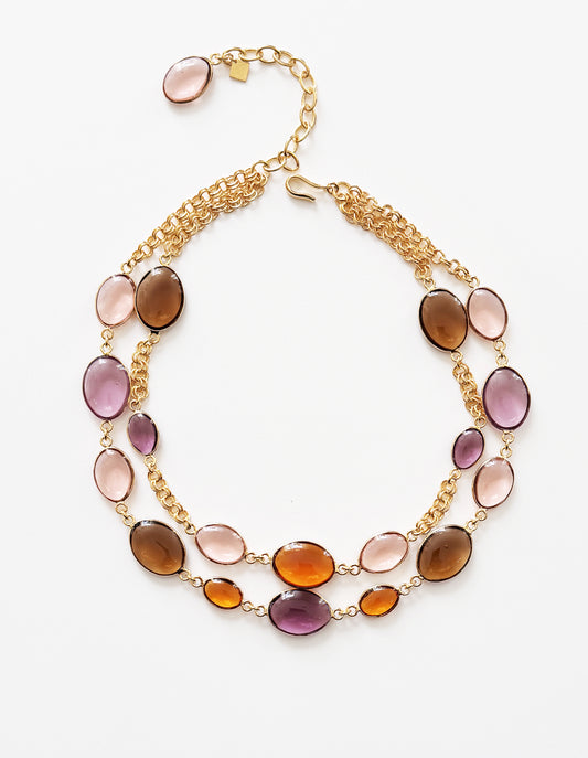 COLLIER ROCAILLES & CHAÎNE