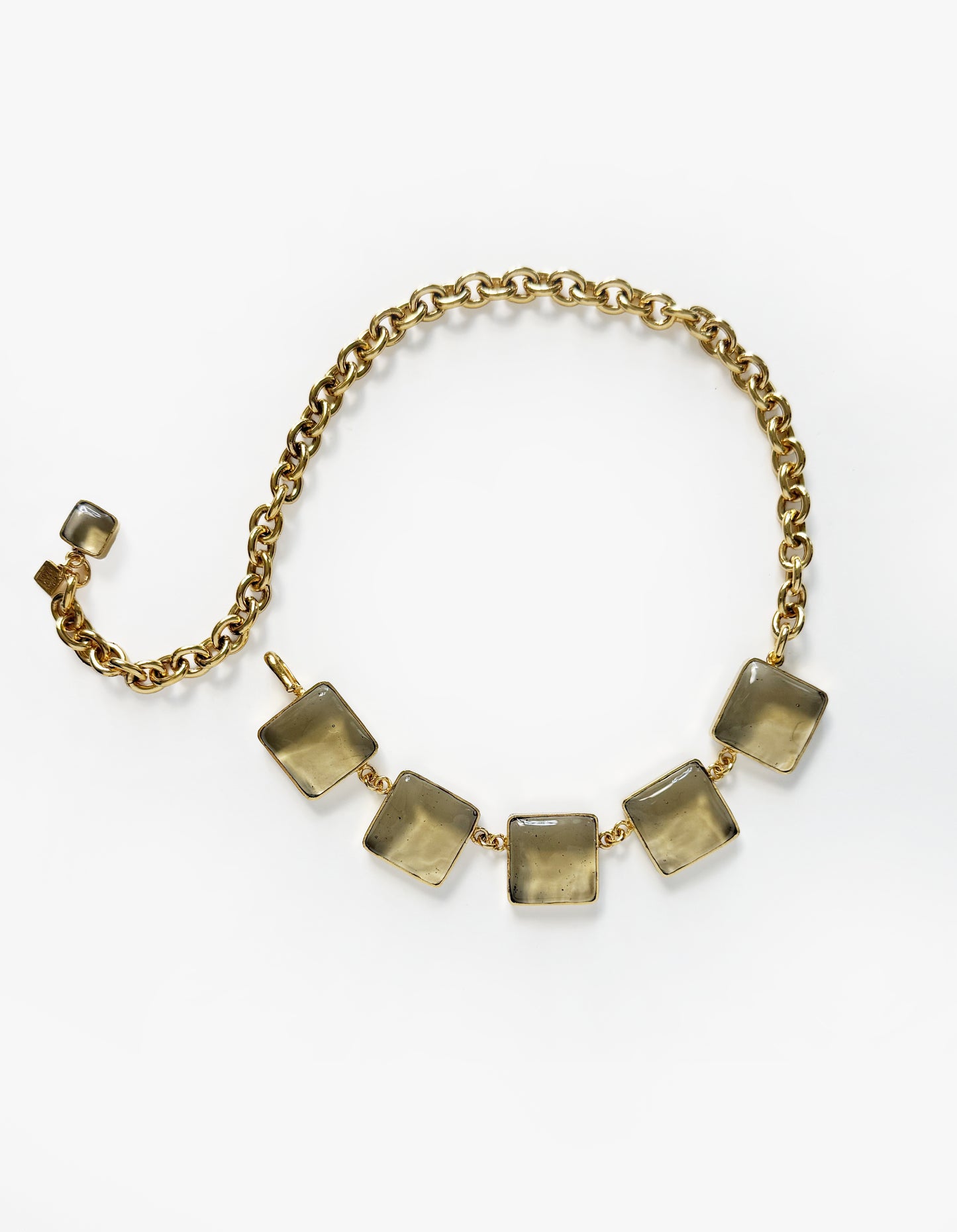 COLLIER PAVÉ & CHAîNE
