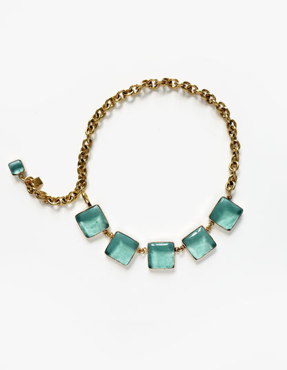 COLLIER PAVÉ & CHAîNE