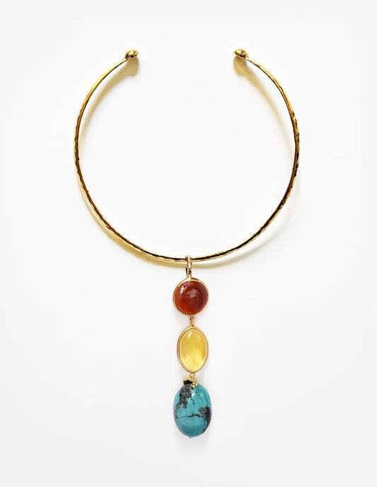 COLLIER TORQUE TALISMAN