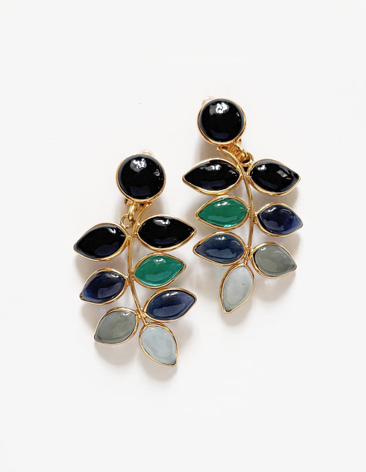 BOUCLES D'OREILLES FEUILLE