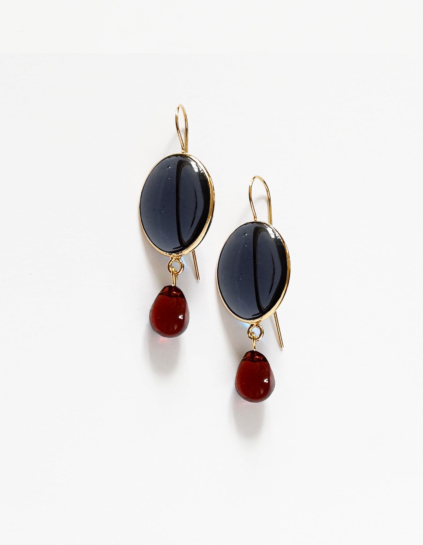 BOUCLES D'OREILLES ROCAILLES GOUTTE