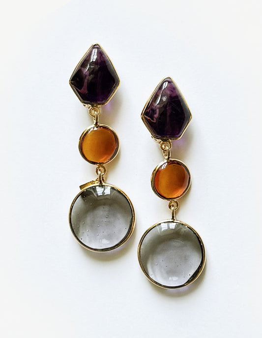 BOUCLES D'OREILLES PENTAGONE