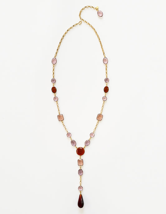 HALSKETTE KRAWATTE ROCAILLES & KETTE